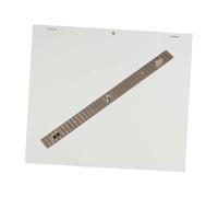 Ioensy Positionneur Règle Animation avec Règle de Positionnement Métallique 3 Trous Outil Fixation Papier Dessin Règle pour Oeuvre Artistique Fonction, avec 100 Feuilles