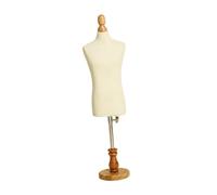 Ioensy Présentoir pour Costumes d'animaux avec Base, Mannequin pour Chien, Support Professionnel pour Vêtements d'animaux, Portant Suspendu, Couleur du Bois