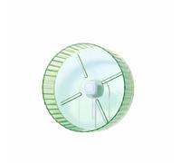 Ioensy Roue d'exercice Oiseau Roue Roue de Course Jouet Accessoire de Cage Combinaison PP et Acier pour Stabilité Rotation Silencieuse à Double Roulement, 21CM