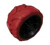 Ioensy Roulette en Polyuréthane Solide, Pièce de Rechange Portable, Professionnelle et Universelle Robuste pour Chariot de Camping, de Jardin Ou de Plage, Rouge