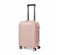 Ioensy Sac à Dos Valise à Roulettes avec Compression Sous Vide Sac de Convertible Compartiment Principal Spacieux Poche Frontale Maintien Compact Matériau, Rose, Rose, 15 Pouces