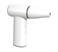 Ioensy Sèche-Cheveux Portable par USB, 4, Puissance de Soufflerie Réglable, Idéal pour Le Camping, Le Séchage des Poils d'animaux E, Blanc