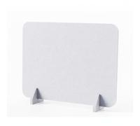 Ioensy Séparateur de Bureau Cloison de Bureau Écran de Confidentialité Panneau Individuel Feutrée Effet Anti-regard Adapté au Travail de Bureau Bibliothèque, Light Gray, 30-50cm