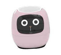 Ioensy Smart Planteur Robot Capteur Multiples Pot Fleurs Intelligence Artificielle Fonction Arrosage Télécommande Adapté Décoration Bureau, Rose