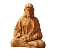 Ioensy Statue Du Sacré-Cœur de Jésus, Figurine Catholique Décorative, Collection de Sculptures Religieuses pour Bibliothèque, Entrée Ou Bureau, 15 Cm