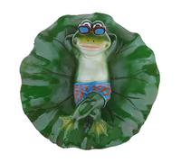 Ioensy Statuette de Grenouille Flottante pour Baignoire, Décoration Animale / / en Position de Baiser/Debout/Couchée/Options, Mensonge