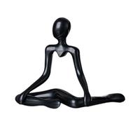Ioensy Statuette de Penseur, Ornement de Table Original, Figurine Décorative, Sculpture Abstraite pour Cheminée, Centre de Table, étagère à Livres, Noir