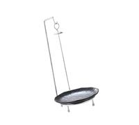 Ioensy Support à Brochettes pour Barbecue, Grille Verticale pour Cuisson de Viande en Extérieur, Noir
