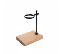 Ioensy Support de Préparation de Café Support de Goutteur Porte-filtre Ajustable Station Verseuse Boucle Réglable et Base Robuste pour Extraction Constante, Noir, size to 4