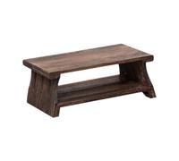 Ioensy Table Basse de Sol, Table D'appoint, Ornement de Table à Manger Marron pour S'asseoir sur Tatami, Cadeau Multifonctionnel Pliable, S