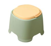 Ioensy Tabouret Nordique Tabouret Plastique Tabouret Enfant Repose-Pieds Tabouret Empilable Portable en PP avec Finition Lisse Prise en Main Ergonomique et, Bas 19.5cm H X 26cm L X 23.5cm P, Vert