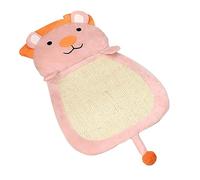 Ioensy Tapis à Griffer pour Chat, Protection pour Meubles, Tapis à Griffer et Lit pour Chatons, Chats de Petite, Moyenne et Grande Taille, Lion Rose