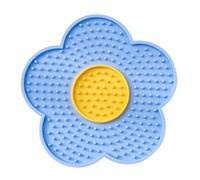 Ioensy Tapis à Lécher en Silicone Alimentaire avec Ventouses pour Lisses. Idéal pour Se Distraire et Réduire Le Stress, Bleu