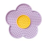 Ioensy Tapis à Lécher en Silicone Alimentaire avec Ventouses pour Lisses. Idéal pour Se Distraire et Réduire Le Stress, Violet