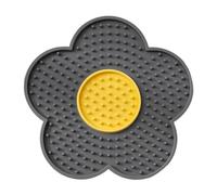 Ioensy Tapis à Lécher en Silicone Alimentaire avec Ventouses pour Lisses. Idéal pour Se Distraire et Réduire Le Stress, Gris