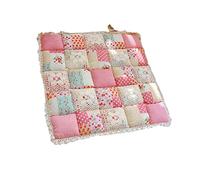 Ioensy Tapis de Chaise à Lacets, Lavable et Confortable, 40 Cm X 40 Cm, Coussin D'assise Carré Universel et Doux pour L'intérieur, L'extérieur