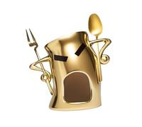 Ioensy Tasse Fondue Chocolat Mini Tasse Fromage Cuillère Céramique Fourchette Attitude Créative Matériau Épais Fonction Fondue Convient pour Fête, Jaune