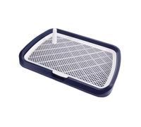 Ioensy Toilettes Portables pour Chiens, Idéales pour L'éducation des Animaux de Compagnie en Intérieur. Comprend Un Poteau pour La Fixation sur Le Porche, Marine