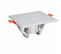Ioensy Trou Mural Carré Plaque de Recouvrement Couvercle Décoratif Bouchon d'Aération Pose sans Outils par Pression Couvre Ouvertures Standard et, Blanc