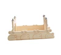 Ioensy Tunnel Hamster en Bois Cachette pour Petits Animaux Lit Douillet en Peluche Courte Tube de Passage Confortable Parfait pour Hamsters Chinchillas Lapin, C