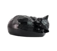 Ioensy Urne Funéraire en Forme de Chat, Figurine Commémorative, Sculpture Animale pour Jardin Ou Cour Extérieure