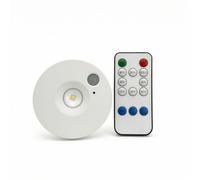 Ioensy Veilleuse LED Ronde Chaud Lampe Placard à Mvement Éco-Énergétique Lampe Rechargeable par USB pr Lecture