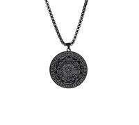 IOETSEUT Collier pour Homme Argent Croix Collier personnalisé 7 Archanges Sigil Talisman Colliers Hommes Garçons Sceau de Salomon Pendentif Chaîne Religieuse Amulette Bijoux Le Cadeau