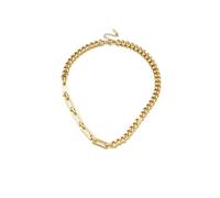 IOETSEUT Colliers Coeur pour Femmes Collier Gothique Couleur Or chaîne épaisse Colliers pour Femmes Ras de Cou 2021 Tendance Mode Hip hop fête Cadeau Bijoux Le Cadeau