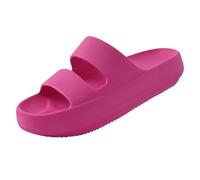 IOEUIWP Cloud Slippers For Women Slides Summer Outdoor Platform Home Shower Beach For Pour l'intérieur et l'extérieur(Red,37(23cm))