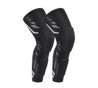 IOEUIWP Genouillères, coussinets anti-collision et mollets, Protection des manches de jambe à Compression cuisses for jeunes adultes, course Football, 2 pièces pour Sport Course Jogging(Black-2pcs,L)