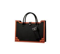 IOEUIWP Sacs d'emballage de vin XRed, Emballage Cadeau, boîtes en Cuir, Sac for Bouteille Simple ou Double, à Main Luxe pour Mariage, Voyage, fête, Rangement(Orange-A)