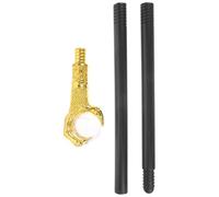 IOEUIWP Sceptre Jouet Baguettes Magicien Halloween Cosplay Canne Accessoire Maquillage Costume Accessoires Enfant pour Déguisement De Magicien d'halloween(Golden)