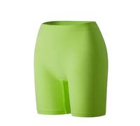 IOEUIWP Short ajusté élastique sans Couture for Femmes, Taille Haute, rehausse Les Bras, Culotte de sécurité Respirante, Pantalon Fitness et Yoga pour prévenir Le Chafing(Green,1XL)