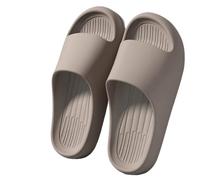 IOEUIWP Summer Slippers For Men Women EVA Lightweight Open Toe Quick Dry Home Slides Flat Sandals Beach Couple Shoes Pour l'intérieur et l'extérieur(Coffee,38-39)