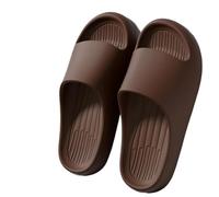 IOEUIWP Summer Slippers For Men Women EVA Lightweight Open Toe Quick Dry Home Slides Flat Sandals Beach Couple Shoes Pour l'intérieur et l'extérieur(Brown,40-41)