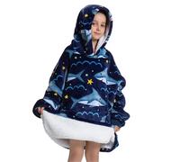 IOEUIWP Sweat à capuche extra long en flanelle for homme et femme, polaire douce épaisse, idéal for l'hiver, for les enfants adultes Pour Femme et Homme(Color7,Adult 90cm)