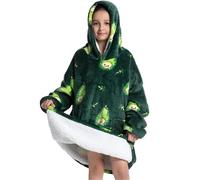 IOEUIWP Sweat à capuche extra long en flanelle for homme et femme, polaire douce épaisse, idéal for l'hiver, for les enfants adultes Pour Femme et Homme(Color8,Adult 90cm)