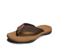 IOEUIWP Tongs for hommes, sandales de plage confortables for l'été, antidérapantes, durables, pantoufles EVA à séchage rapide, chaussures d'intérieur Pour l'intérieur et l'extérieur(Brown,45-46)