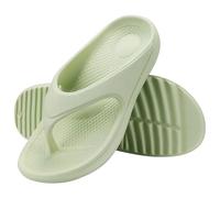IOEUIWP Women Flat Sandals Slippers Outdoor Non-slip House Unisex Beach Slides Orthopedic Breath Soft Pour l'intérieur et l'extérieur(Green1,43)