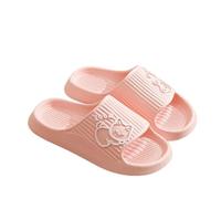 IOEUIWP Women Slippers Thick Platform Non-Slip Home Cat Cartoon Flip Flops Summer Beach Sandals Slides Indoor Shoes Pour l'intérieur et l'extérieur(Pink,36-37)