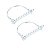IOFIT Goupille de coupleur en Forme de D, Verrouillage d'arbre en Acier, attelage Fendu M6 - M12, loquet sécurisé for Jardin Industriel 5/4/2 pièces (Color : Silver, Size : M8x72mm 2pcs)