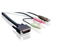 IOGEAR 10 ft DVI KVM cable for dual link DVI KVMs, G2L7D03UDTAA (for dual link DVI KVMs GCS1212TAA /1214TAA/1782G/1204G,)