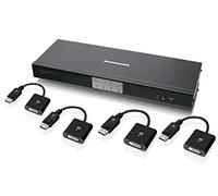 iogear 2-Port HD câble kvm avec DisplayPort Adaptateurs (Gcs62hdpkit) DVI Dual-Link et DisplayPort (Audio 7.1) 4 Ports