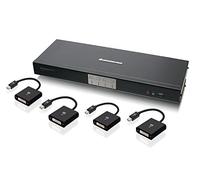 iogear 2-Port HD câble kvm avec DisplayPort Adaptateurs (Gcs62hdpkit) DVI Dual-Link et Mini DisplayPort (Audio 7.1) 4 Ports