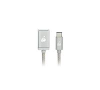 IOGEAR Chargeur et Sync USB-C vers USB Type-A Adaptateur Argenté.