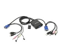 IOGear Commutateur KVM 2 ports USB, audio et micro (Import Royaume Uni)