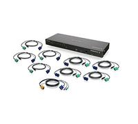 IOGEAR gcs1808ikitu Swith KVM - Périphérique d'entrée (Noir, USB, USB, VGA, 1U, KVM)