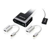 IOGEAR GCS62HMDPKIT Kit KVM 2 Ports HD et DisplayPort avec Audio