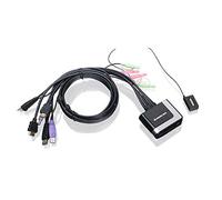 iogear GCS62HU Interrupteur KVM Périphérique d'entrée Noir USB 0-5 °C -20-60 °C avec fil