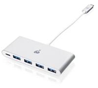 iogear GUH3C4PD hub & concentrateur USB 3.2 Gen 1 (3.1 Gen 1) Type-C 5000 Mbit/s Blanc